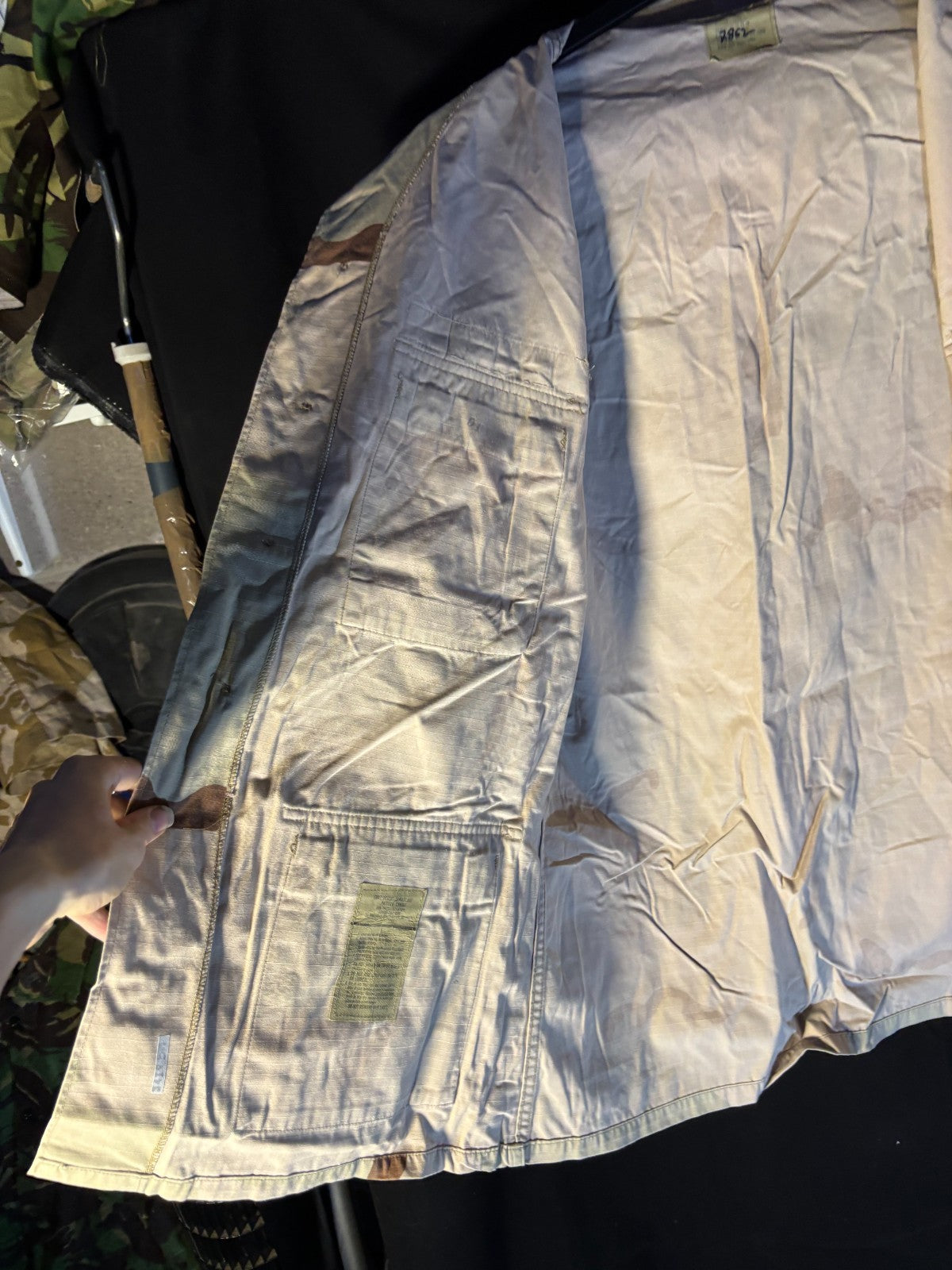 Gulf War US Army DCU Camouflaged Combat Field Coat/Jacket - Medium/Long - The Militaria Shop