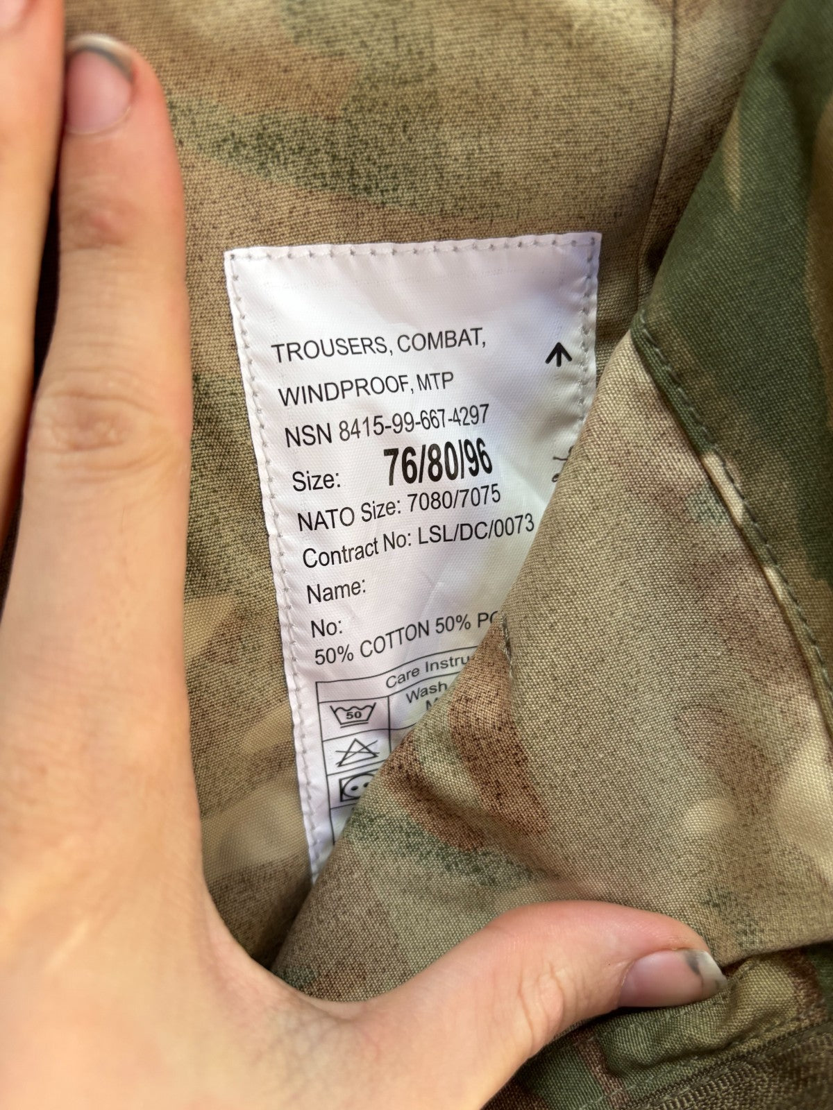Genuine British Army MTP Combat Windproof Trousers - Size 76/80/96 - The Militaria Shop