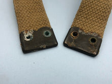 Load image into Gallery viewer, Original WW2 British Army Tan Webbing Shoulder Strap 37 Pattern - 1945 Dated
