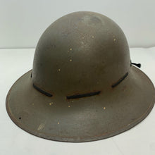 Load image into Gallery viewer, Original WW2 British Civil Defence Civillian Zuckerman Helmet 1941 Dated
