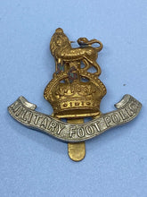 Load image into Gallery viewer, Original WW1 British Army Military Foot Police Cap Badge
