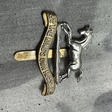 Load image into Gallery viewer, Original WW2 British Army Cap Badge - 3rd The King&#39;s Own Hussars
