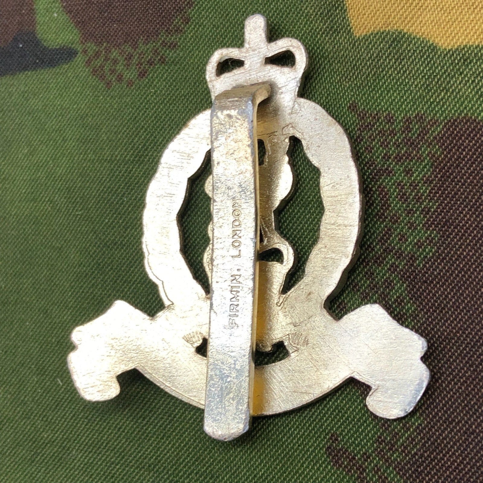 Original British Staybrite Army Cap Badge - Adjutant General's Corps - The Militaria Shop