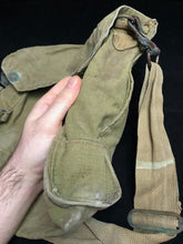 Load image into Gallery viewer, Original WW2 British Army GSR Gas Mask Bag - Early Pattern
