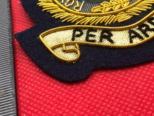 Load image into Gallery viewer, British RAF Royal Air Force Regiment Bullion Embroidered Blazer Badge
