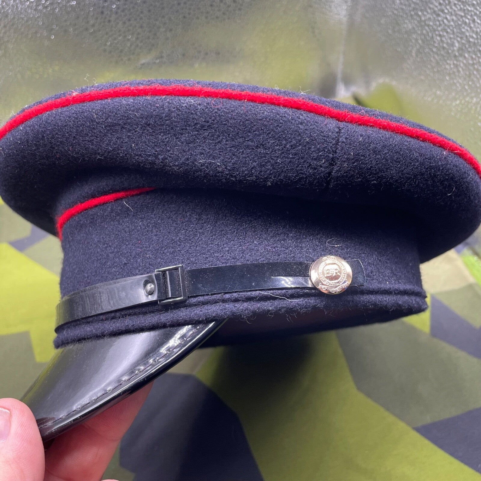 Original British Army Royal Engineers Peaked Cap - Size 54cm - The Militaria Shop