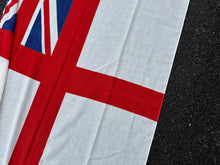 Load image into Gallery viewer, Large Size Original British Royal Navy White Ensign - WD Marked 1986 - Chatham
