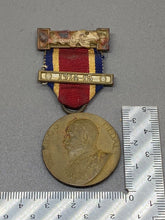 Load image into Gallery viewer, Original 1914-15 The Kings Medal Awarded By London Council To F. Whitehead
