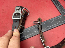 Load image into Gallery viewer, Original Post WW2 German Army Y-Straps in Leather with Metal Fittings
