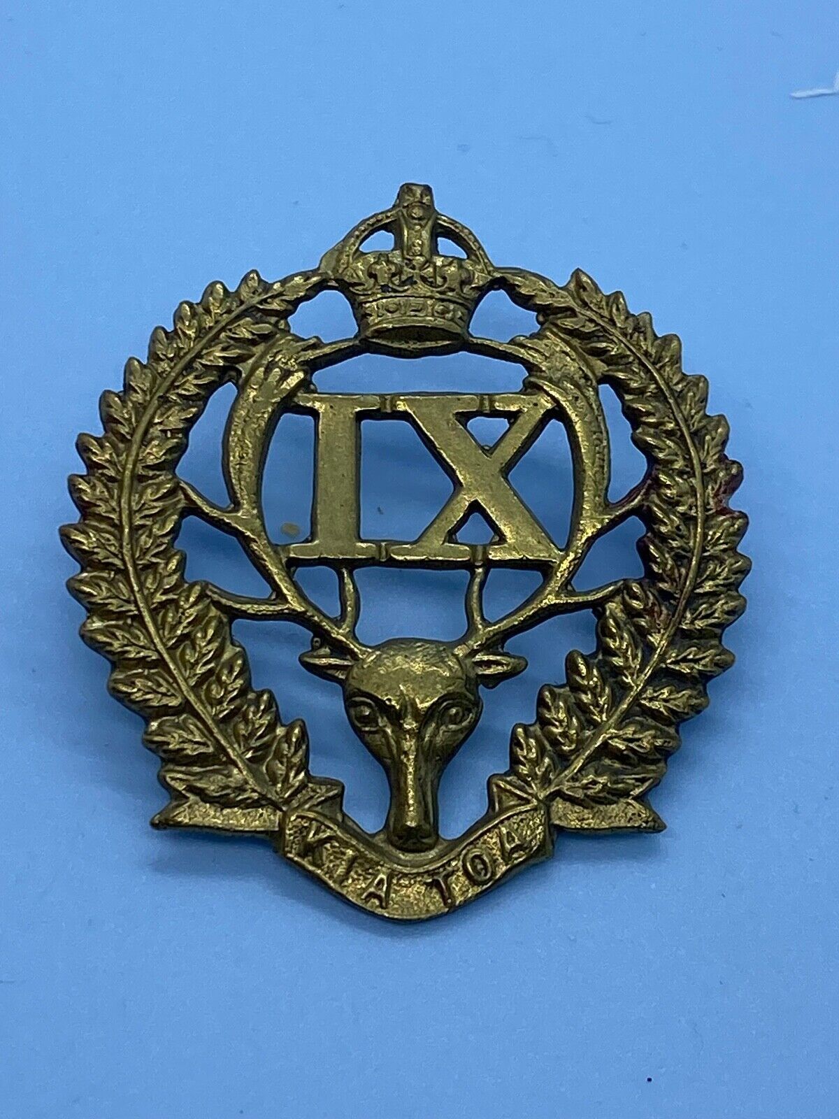 Original New Zealand 9th Wellington East Coast Rifles Regiment Cap Badge - The Militaria Shop