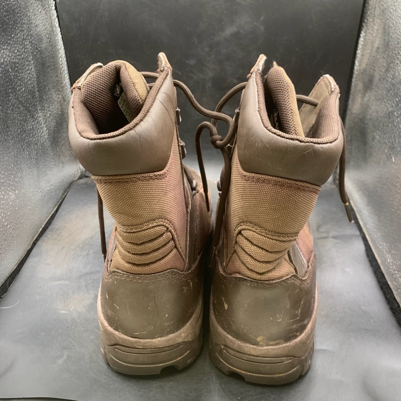 British Army Surplus Brown Leather Bates Male Combat Patrol Boots - Size UK 6 M - The Militaria Shop