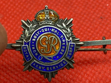 Load image into Gallery viewer, Original British Army Silver Marked, Royal Army Service Corps Sweetheart Brooch
