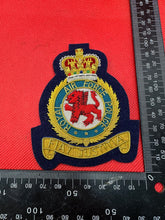 Load image into Gallery viewer, British RAF Royal Air Force Police Bullion Embroidered Blazer Badge
