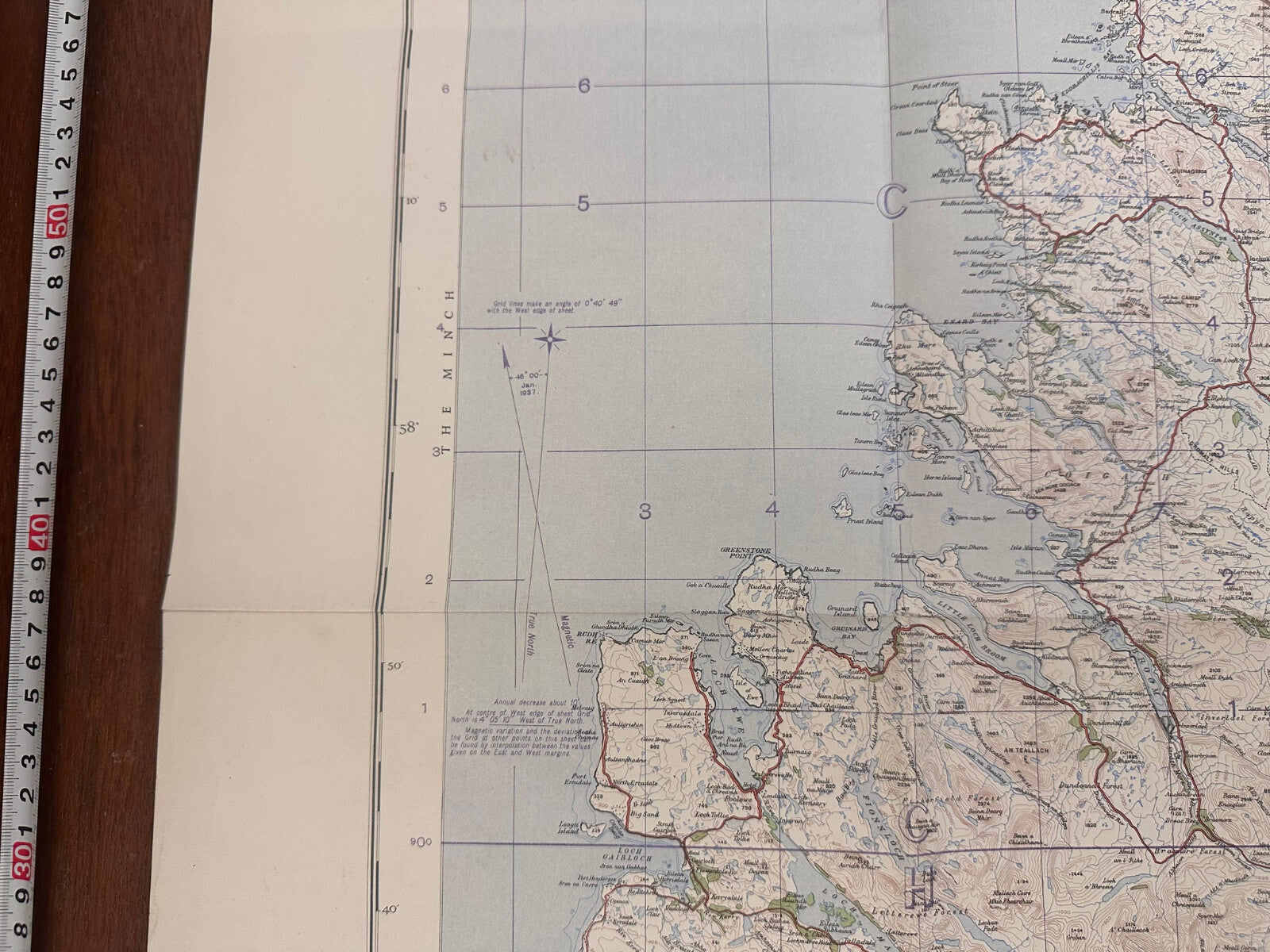Original WW2 British Army RAF Navy Base Map of Scotland North - The Militaria Shop