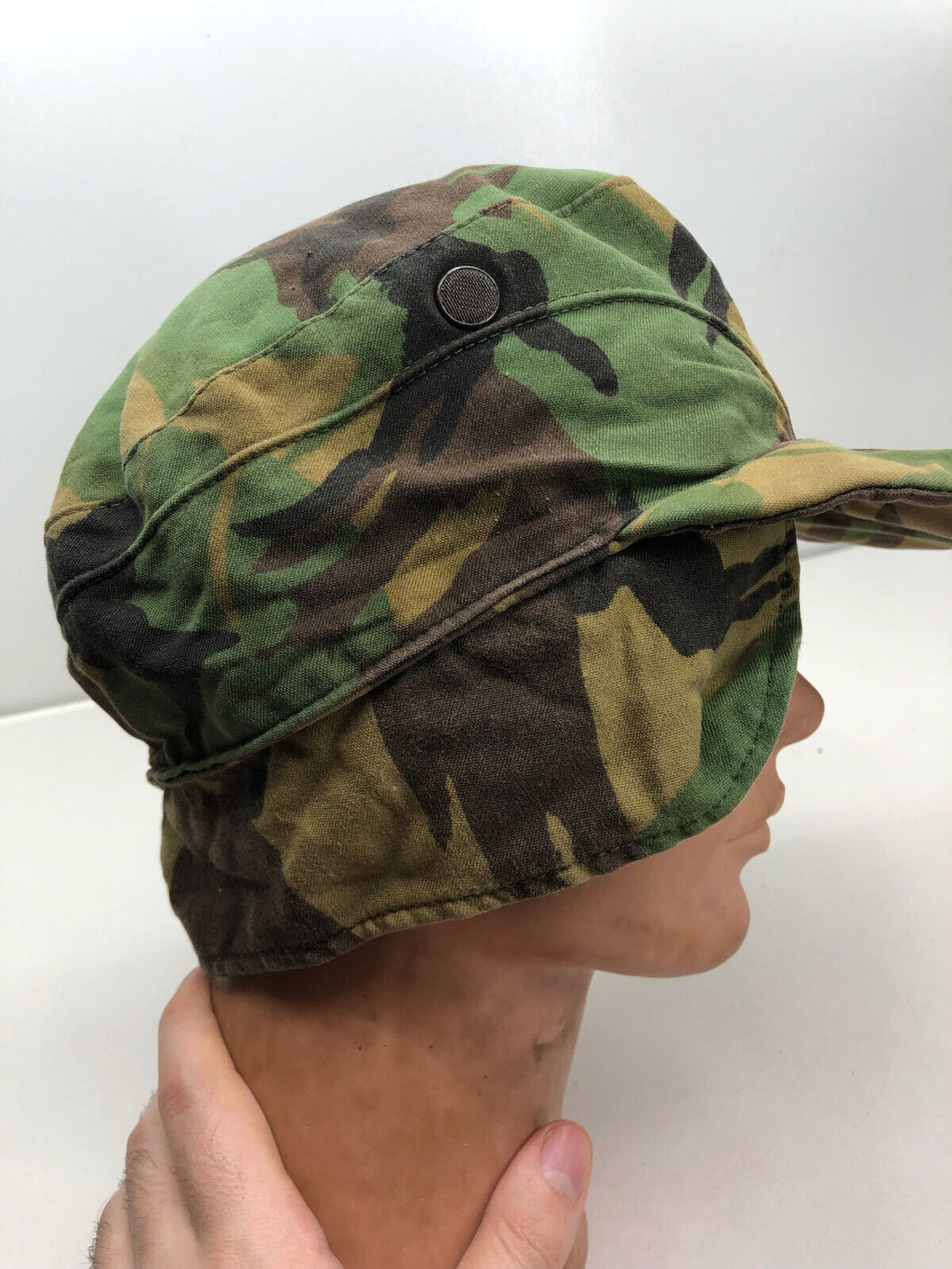 Original British Army 1968 68 Pattern Cold Weather Combat Camouflaged Cap