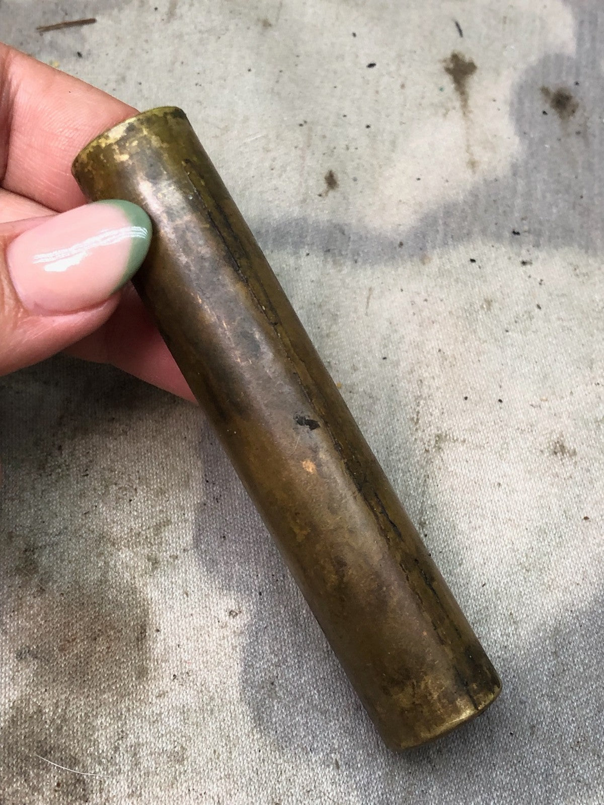 Original WW1 British Army SMLE Enfield Brass Oil Bottle - EFD Marked - The Militaria Shop