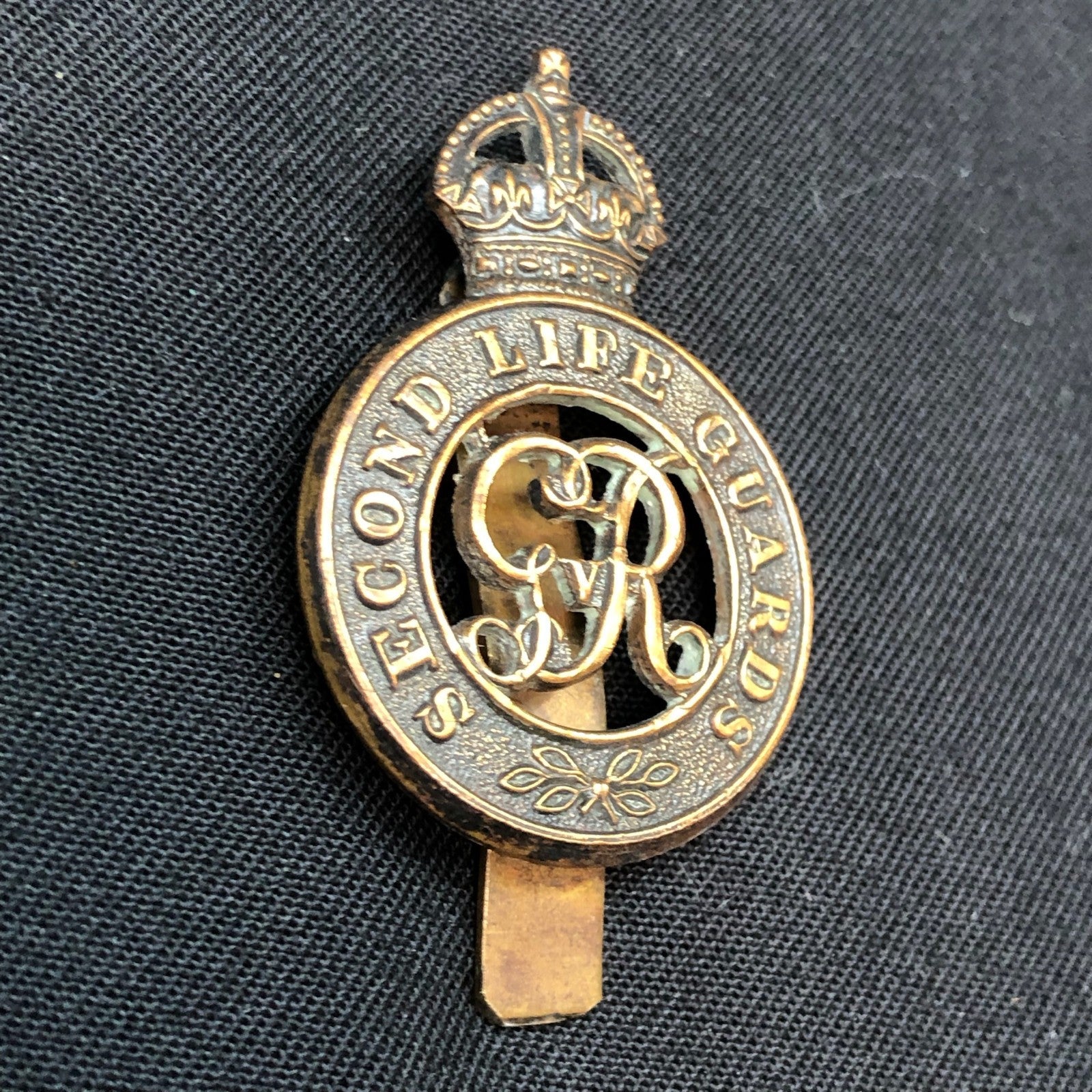 Original WW1 British Army Regimental Cap Badge - Second Regiment of Life Guards - The Militaria Shop