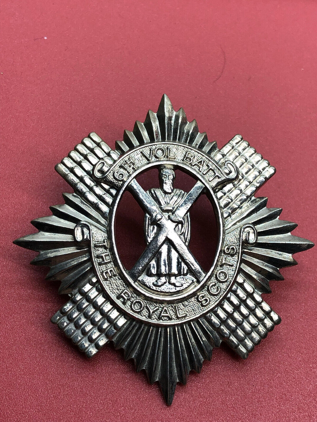 British Army 6th Volunteer Batallion The Royal Scots Regiment Cap Badge