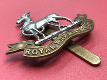 Load image into Gallery viewer, Original WW2 British Army Cap Badge - Royal Warwickshire Regiment
