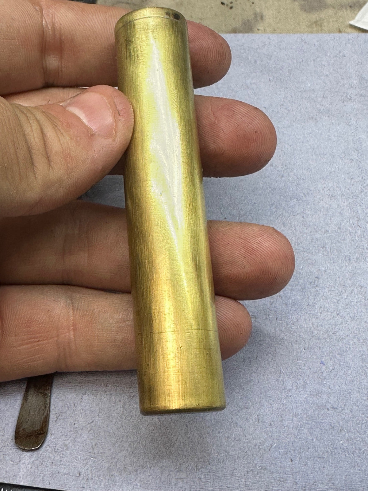Original WW1 British Army SMLE Enfield Brass Oil Bottle - H.J&S - The Militaria Shop