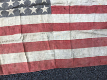 Load image into Gallery viewer, Original WW2 US Army 48 Stars &amp; Stripes Flag - Well Worn
