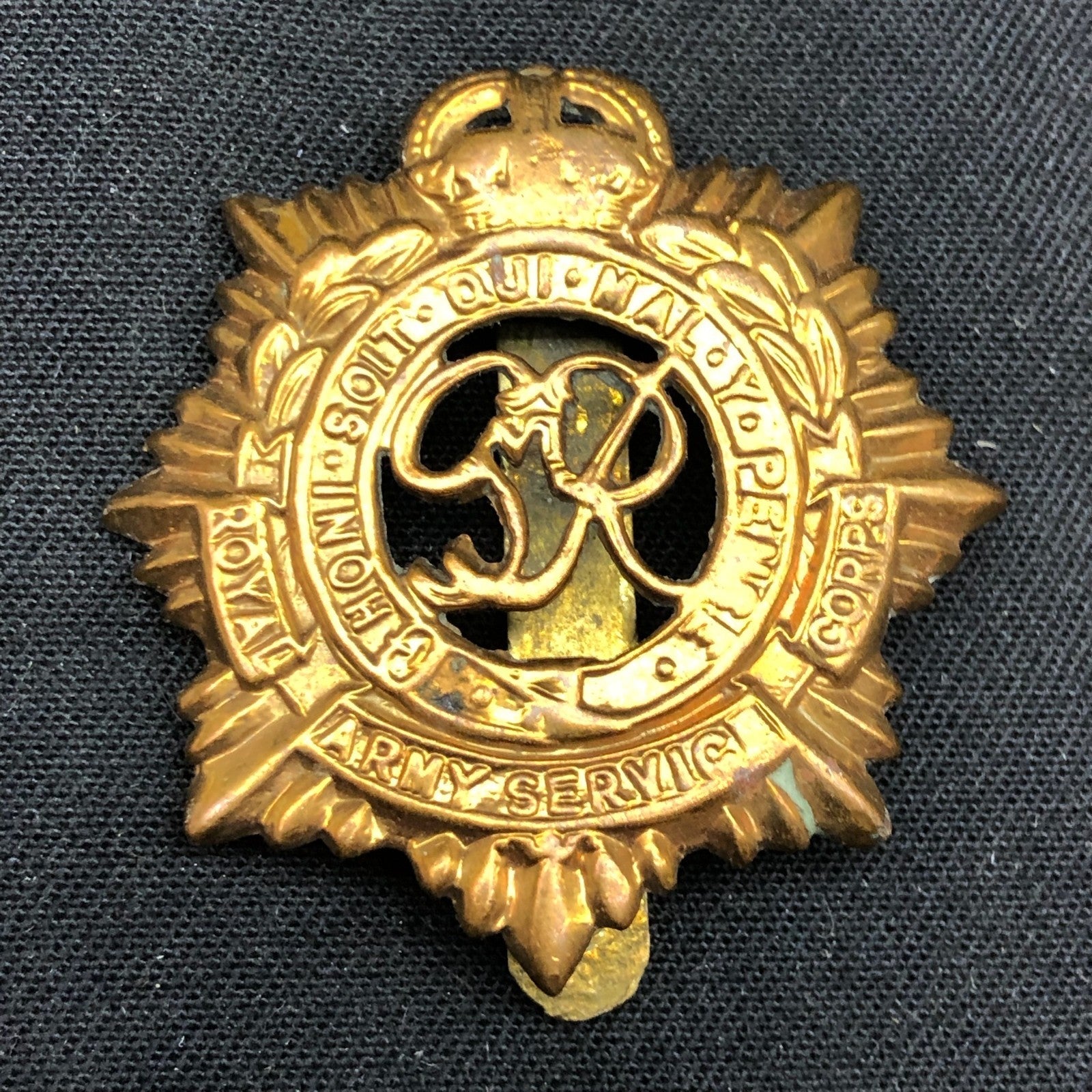 Original British Army Cap Badge - Royal Army Service Corps - The Militaria Shop