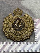 Load image into Gallery viewer, Original WW2 British Army GVI Royal Engineers Cap Badge
