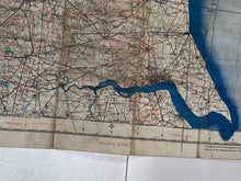 Load image into Gallery viewer, Original WW2 British Army / RAF Bases Map - North East England
