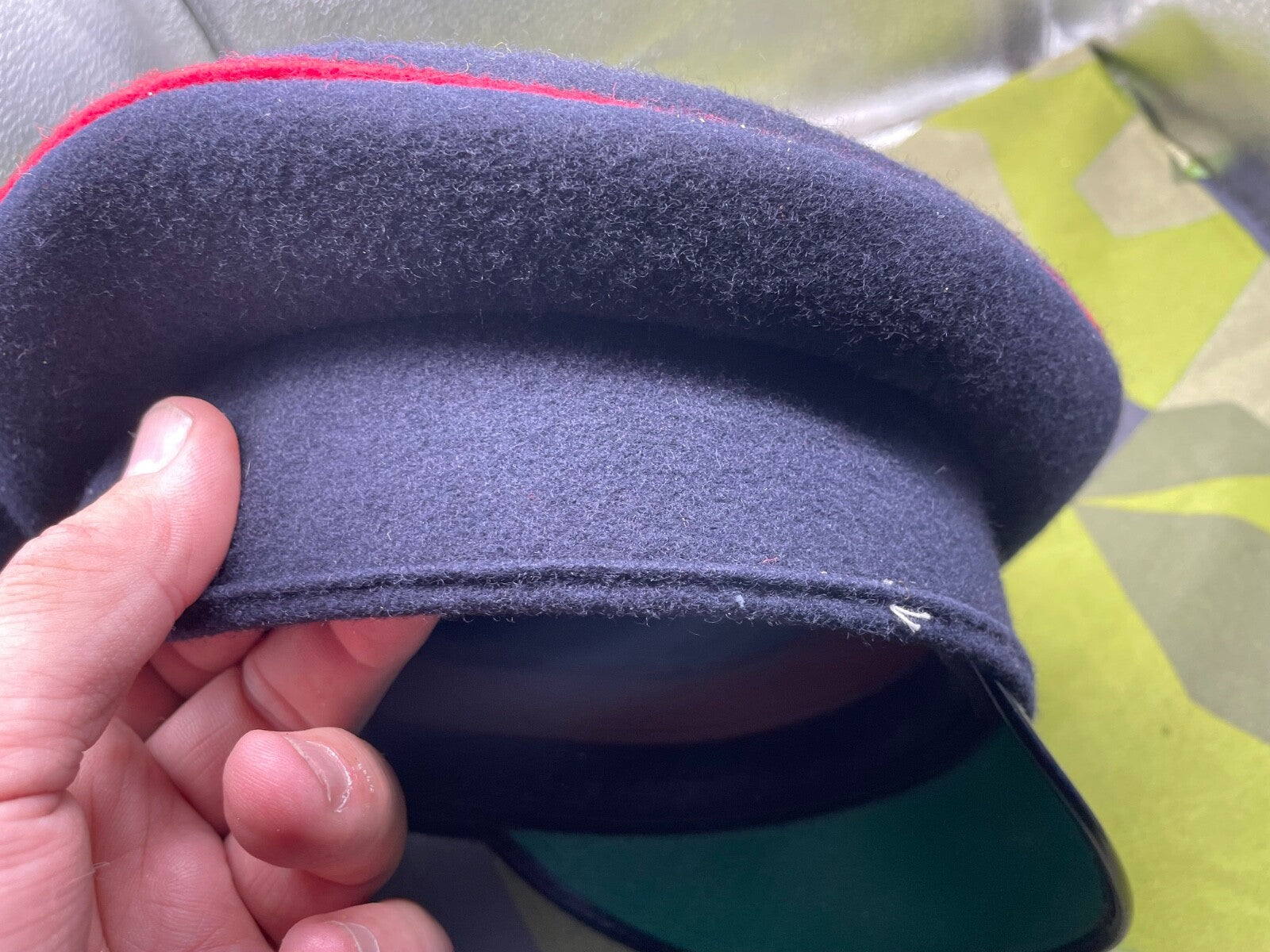 Original British Army Royal Engineers Peaked Cap - Size 55cm - The Militaria Shop