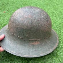 Load image into Gallery viewer, Original WW2 British Home Front Civillian Zuckerman Helmet &amp; Liner - 1941 Dated
