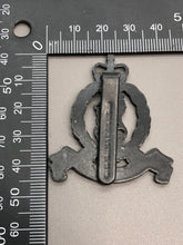 Load image into Gallery viewer, Genuine British Army Adjutant General&#39;s Corps Blackened Cap Badge
