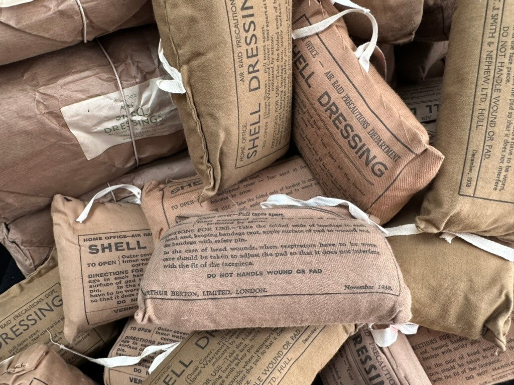Original WW2 British Army / ARP Shell Dressing - NEW OLD STOCK - The Militaria Shop