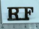 Original WW1 British Army Royal Fusiliers Regiment RF Shoulder Title - The Militaria Shop