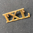 Original WW1 British Army Brass Shoulder Title - 9th Lancers IXL Regiment - The Militaria Shop