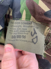 Load image into Gallery viewer, Genuine British Army DPM Camouflaged Combat Trousers Lightweight - Size 80/80/96
