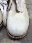 Genuine British Army Women's White Summer Shoes - WW2 Pattern - Size UK 3 M - The Militaria Shop
