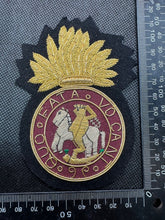 Load image into Gallery viewer, British Army Bullion Embroidered Blazer Badge - Royal Northumberland Regiment
