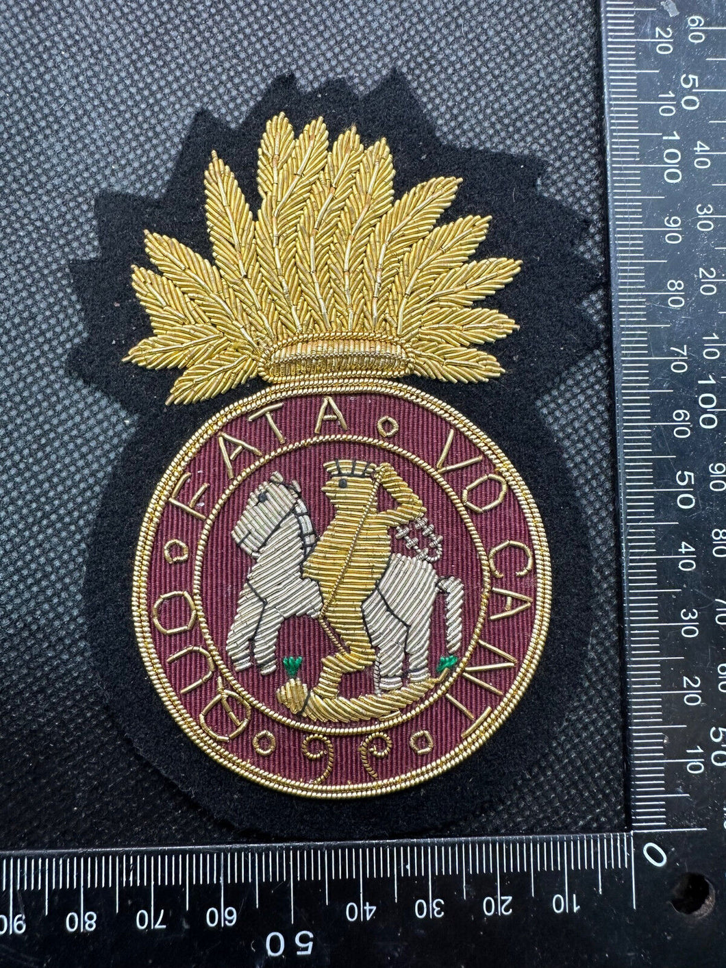 British Army Bullion Embroidered Blazer Badge - Royal Northumberland Regiment