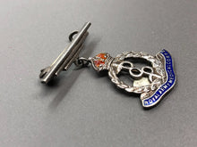 Load image into Gallery viewer, Original WW2 British Army Royal Army Medical Corps Tie/Sweetheart Brooch SILVER
