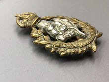 Load image into Gallery viewer, Original WW1 British Army Cap Badge - Queen&#39;s Own Worcestershire Hussars
