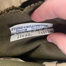 Charger l&#39;image dans la galerie, Original WW2 British Army Service Dress Trousers - 1944 Dated &amp; Named
