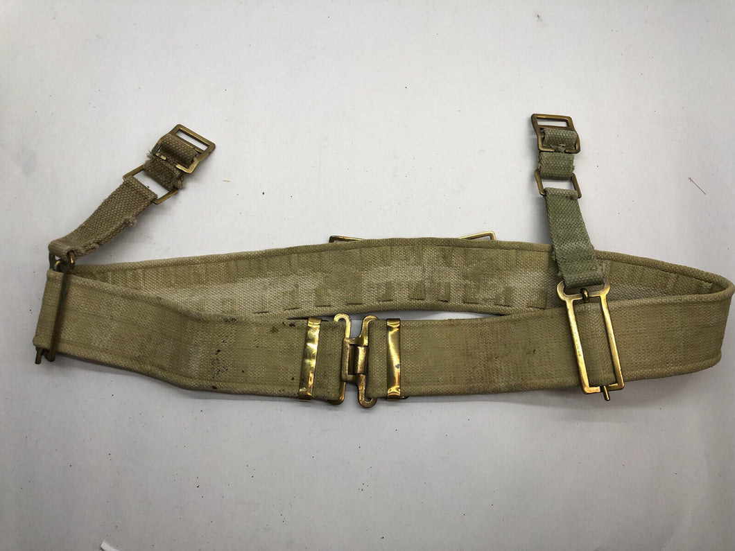 Original British Army WW2 37 Pattern Belt & Brace Adaptors Set - 38