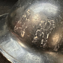 Load image into Gallery viewer, Original WW2 British Home Front CD Warden&#39;s ARP Helmet - With Liner &amp; Chinstrap
