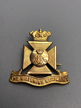 Load image into Gallery viewer, Original British Army WW2 The Wiltshire Regiment Cap Badge - Sweetheart Brooched
