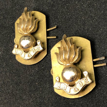 Load image into Gallery viewer, Original British Collar Badge Pair - Royal Engineers - The Militaria Shop
