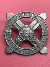 Load image into Gallery viewer, Original WW1 British Army The Highland Regiment Cap Badge
