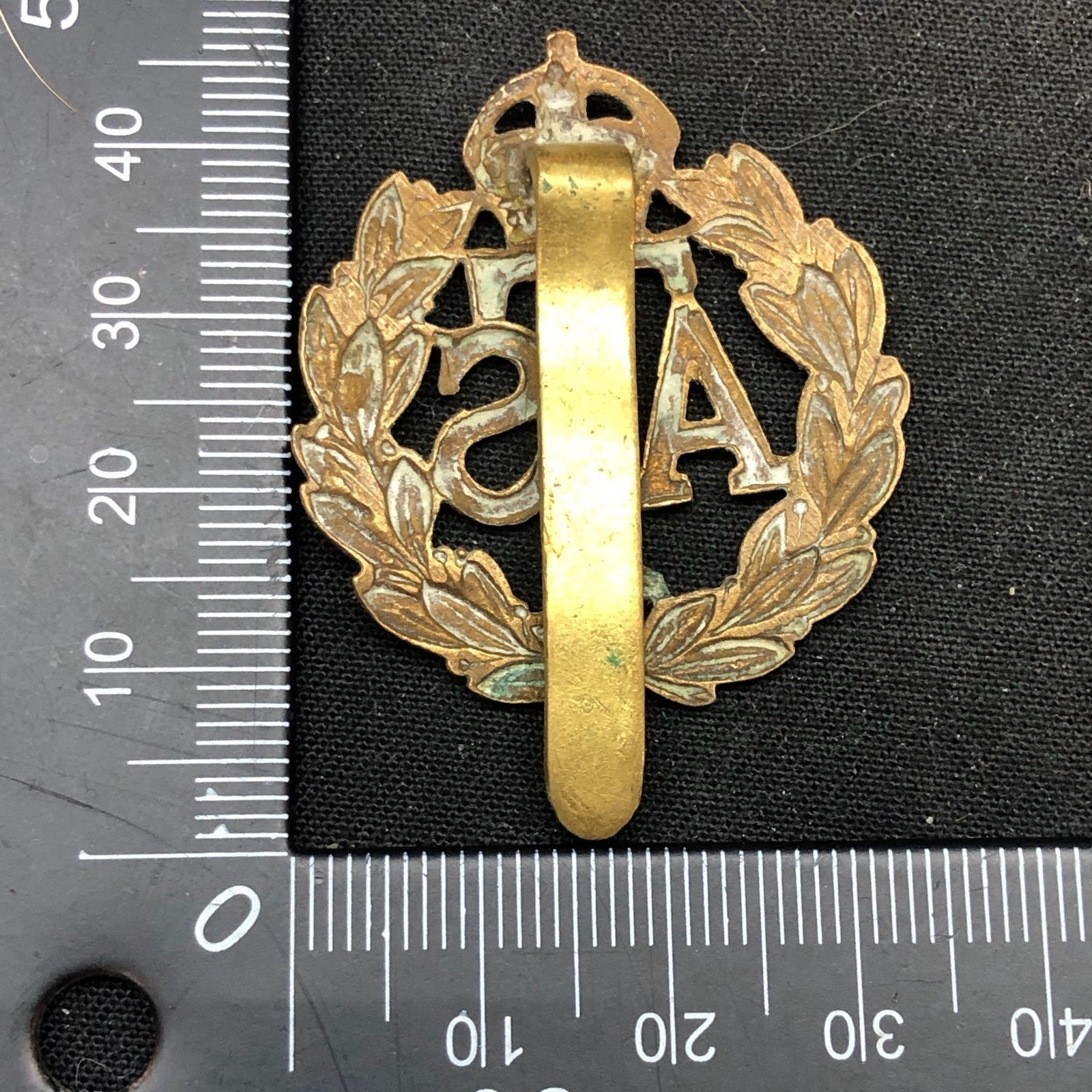 Original WW2 British Army Cap Badge - Auxiliary Territorial Service - The Militaria Shop