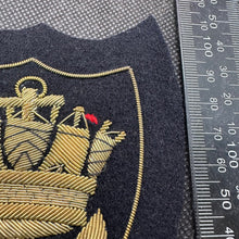Lade das Bild in den Galerie-Viewer, British Royal Merchant Navy Marine Bullion Embroidered Blazer Badge
