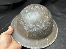 Load image into Gallery viewer, Original WW2 British Civil Defence Home Front Mk2 Brodie Helmet - S.L.P
