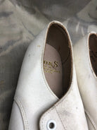 Genuine British Army Women's White Summer Shoes - WW2 Pattern - Size UK 4.5 L - The Militaria Shop